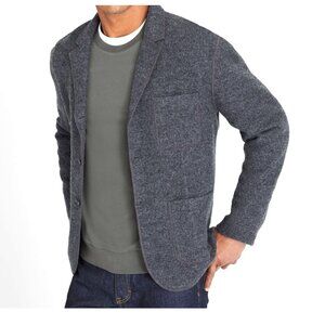 Club Monaco Felted Chore Wool Cardigan Classic Preppy Academia Old money